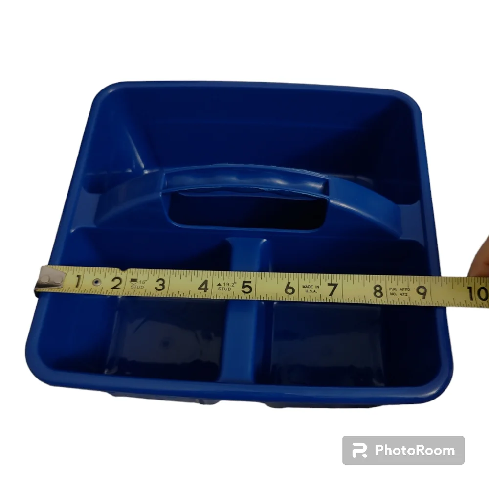 Bundle 2 Blue Storage Caddy Utility Cleaning Sorting Classroom Supplies Caddies
